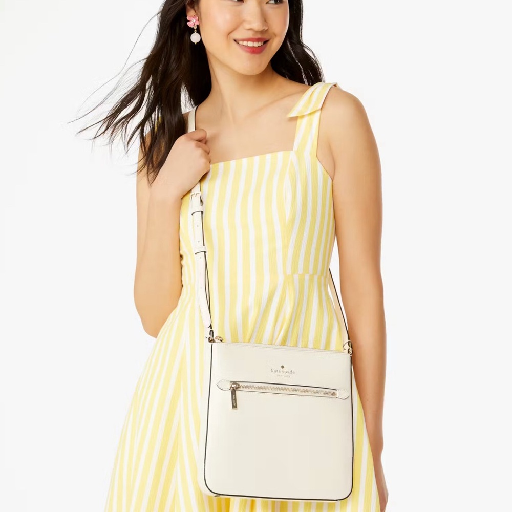 kate spade Cream Crossbody with Gold-Tone Hardware